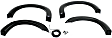 20928-02 Front and Rear, Driver and Passenger Side Fender Flares, Black Extend-A-Fender Series