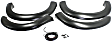 20928-02 Front and Rear, Driver and Passenger Side Fender Flares, Black Extend-A-Fender Series