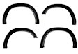 20951-02 Front and Rear, Driver and Passenger Side Fender Flares, Black DRT Series
