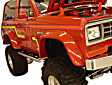 21010-11 Rear, Driver and Passenger Side Fender Flares, Black Cut-Out Series