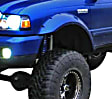 2002 Ford Ranger - Front, Driver and Passenger Side, Fender Flares, Styleside, With Screw Pocket, Tire Coverage 4 in., Black, Cut-Out Series