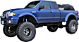 1996 Ford Ranger - Rear, Driver and Passenger Side, Fender Flares, Styleside, With Screw Pocket, Tire Coverage 4 in., Black, Cut-Out Series