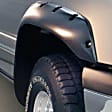 1996 Ford Ranger - Rear, Driver and Passenger Side, Fender Flares, Styleside, With Screw Pocket, Tire Coverage 4 in., Black, Cut-Out Series