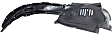 Front, Passenger Side Fender Liner, Inner Panel, Base Model, 8 Cyl., 4.7L Engine