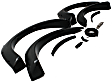 1996 Ford Ranger - Front and Rear, Driver and Passenger Side, Fender Flares, Styleside, Tire Coverage 1.25 in., Black, Pocket Style Series