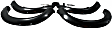 1996 Ford Ranger - Front and Rear, Driver and Passenger Side, Fender Flares, Styleside, Tire Coverage 1.25 in., Black, Pocket Style Series