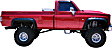 40004-11 Rear, Driver and Passenger Side Fender Flares, Black Cut-Out Series