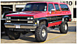 40004-11 Rear, Driver and Passenger Side Fender Flares, Black Cut-Out Series