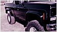 40004-11 Rear, Driver and Passenger Side Fender Flares, Black Cut-Out Series