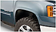 2012 GMC Sierra 2500 HD - Front, Driver and Passenger Side, Fender Flares, 78.7 in. Bed, Fleetside, Tire Coverage 1.75 in., Black, Extend-A-Fender Series