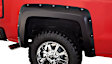 2016 Chevrolet Silverado 2500 HD - Rear, Driver and Passenger Side, Fender Flares, 78.8 in. Bed, Fleetside, Tire Coverage 1.75 in., Black, Pocket Style Series