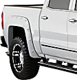 2016 GMC Sierra 2500 HD - Rear, Driver and Passenger Side, Fender Flares, Fleetside, Tire Coverage 2.75 in., Black, Boss pocket style Series