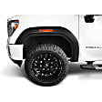 2025 GMC Sierra 2500 HD - Front, Driver and Passenger Side, Fender Flares, Fleetside, Black, Extend-A-Fender Series
