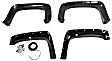 40924-02 Front and Rear, Driver and Passenger Side Fender Flares, Black Pocket Style Series
