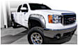 2013 GMC Sierra 1500 - Front and Rear, Driver and Passenger Side, Fender Flares, 97.6 in. Bed, Fleetside, Tire Coverage 2 in., Black, Boss pocket style Series