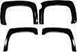 40942-02 Front and Rear, Driver and Passenger Side Fender Flares, Black Pocket Style Series