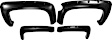 40942-02 Front and Rear, Driver and Passenger Side Fender Flares, Black Pocket Style Series