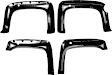 40942-02 Front and Rear, Driver and Passenger Side Fender Flares, Black Pocket Style Series