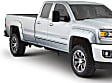 40967-34 Front and Rear, Driver and Passenger Side Fender Flares, Black Pocket Style Painted Series