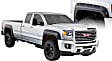 40968-02 Front and Rear, Driver and Passenger Side Fender Flares, Black Boss pocket style Series