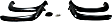 50907-02 Front and Rear, Driver and Passenger Side Fender Flares, Black Pocket Style Series