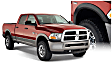2014 Ram 2500 - Front and Rear, Driver and Passenger Side, Fender Flares, Fleetside, Tire Coverage 0.50 in., Dually Model, Black, OE Style Series