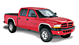 2000 Dodge Dakota - Front and Rear, Driver and Passenger Side, Fender Flares, Fleetside, Tire Coverage 1.5 in., Black, Extend-A-Fender Series