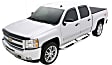 23053782 3 in. Round Bent Series Nerf Bars Powdercoated Black, Covers Cab Length - Set of 2