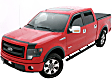 2006 Nissan Frontier - 4 in. Oval Straight Series, Nerf Bars, Powdercoated Black, Covers Cab Length, Set of 2