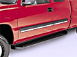 291130 Running Boards, Powdercoated Black, Aluminum, 80 in. Length, Overall Length Includes End Caps, Trailrunner Diamond Multi-Fit Series