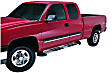 291131 Running Boards, Brite Anodized, Aluminum, 80 in. Length, Overall Length Includes End Caps, Trailrunner Diamond Multi-Fit Series