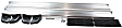 291141 Running Boards, Brite Anodized, Aluminum, 90 in. Length, Overall Length Includes End Caps, Trailrunner Diamond Multi-Fit Series