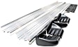 291141 Running Boards, Brite Anodized, Aluminum, 90 in. Length, Overall Length Includes End Caps, Trailrunner Diamond Multi-Fit Series