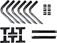 300020 Running Board Mounting Kit - Natural, Steel, Direct Fit, Kit