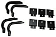 300027 Running Board Mounting Kit - Natural, Steel, Direct Fit, Kit