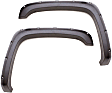 RX125SA Front, Driver and Passenger Side Fender Flares, Black Elite RX-Rivet Style Series