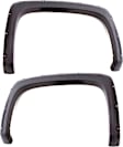 RX140T Front and Rear, Driver and Passenger Side Fender Flares, Textured Black Elite RX-Rivet Style Series