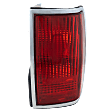 Passenger Side Tail Light, without Bulb, Halogen, Red Lens, Without Emblem Provision
