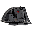 Passenger Side, Outer Tail Light, without Bulb, Halogen, Clear and Red Lens, Base Model, Sedan