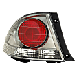 Driver Side, Outer Tail Light, without Bulb, Halogen, Clear and Red Lens, Base Model, Sedan