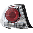 Driver Side, Outer Tail Light, without Bulb, Halogen, Clear and Red Lens, Base Model, Sedan