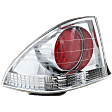 Driver Side, Outer Tail Light, without Bulb, Halogen, Clear and Red Lens, Base Model, Sedan