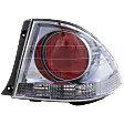 Passenger Side, Outer Tail Light, without Bulb, Halogen, Clear and Red Lens, 6 Cyl., 3.0L Engine, Sedan