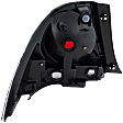 Passenger Side, Outer Tail Light, without Bulb, Halogen, Clear and Red Lens, 6 Cyl., 3.0L Engine, Sedan