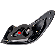 Driver Side, Outer Tail Light, without Bulb, Halogen, Clear and Red Lens, Base Model