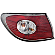 Driver Side, Outer Tail Light, without Bulb, Halogen, Base Model