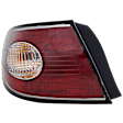 Driver Side, Outer Tail Light, without Bulb, Halogen, Base Model