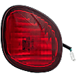 Passenger Side, Inner Tail Light, with Bulb, Halogen, Red Lens, Base Model