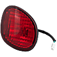 Passenger Side, Inner Tail Light, with Bulb, Halogen, Red Lens, Base Model