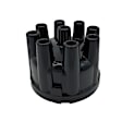 FD129-BB-LG Distributor Cap - Black, Direct Fit, Sold Individually